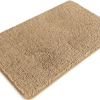 Bathroom Rugs 36 x 60 Inch – Extra Large Bath Mat | Absorbent and Washable Thick Chenille Bath Rugs Non-Slip Runner Rug for Bathroom, Shower, Tub(Gray)